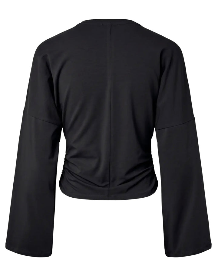 Pieces bluse alli ls o-neck black