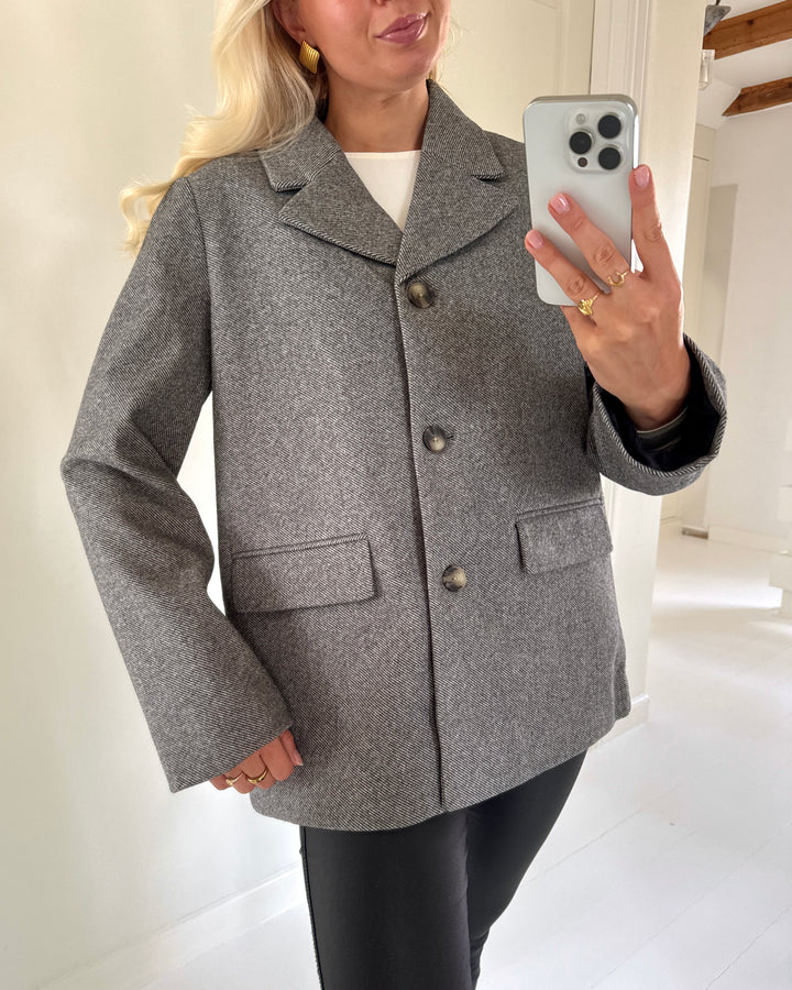 Pieces blazer bianca ls noos black melange