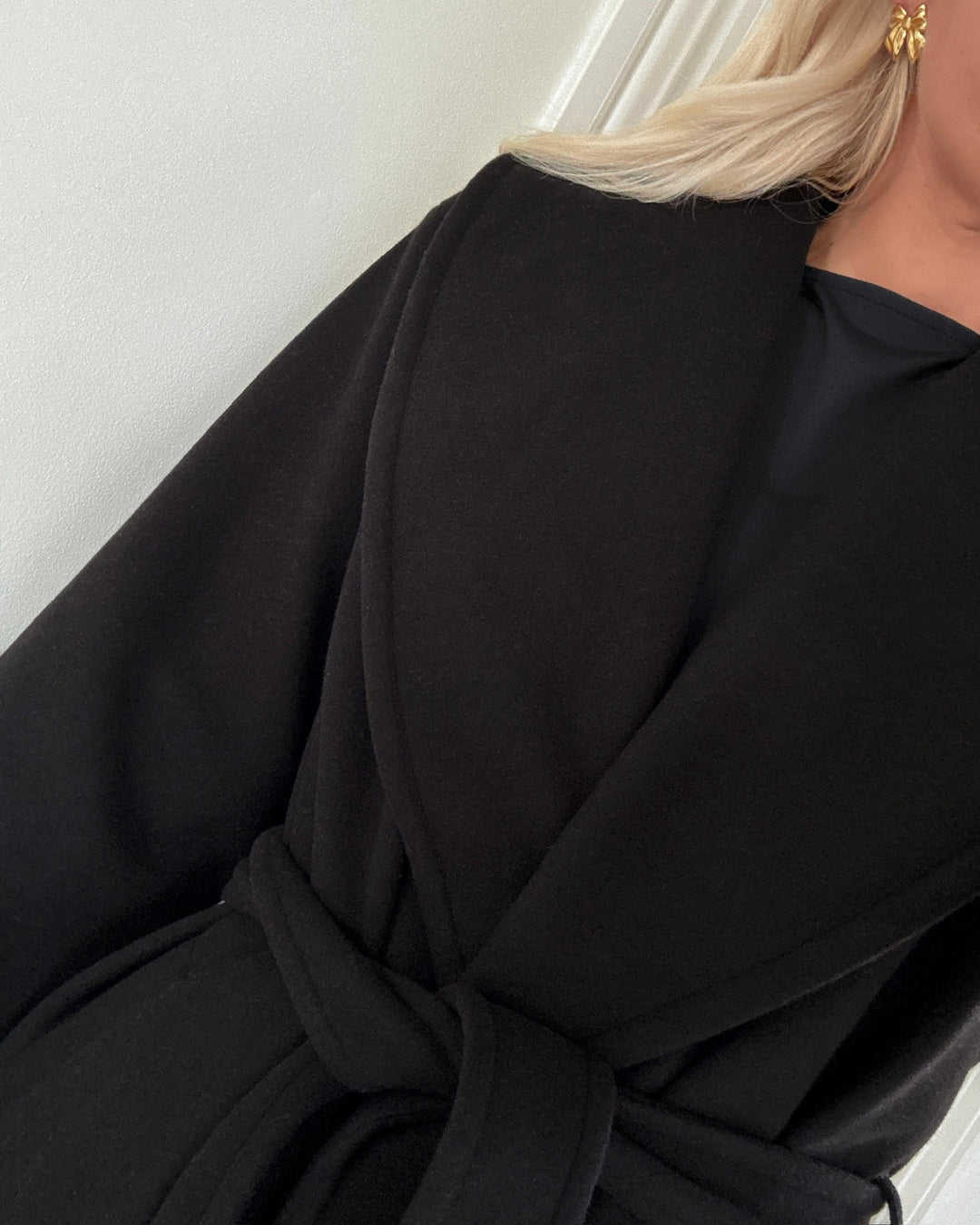 Vero Moda frakke anne bergen xtra long black