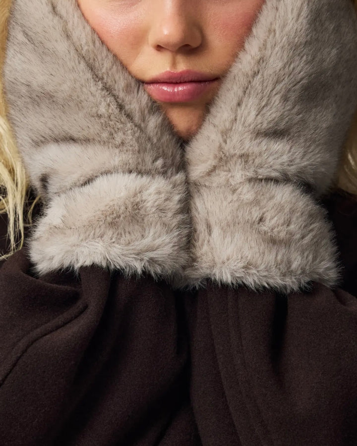 Pieces handsker jutlandia mittens greige