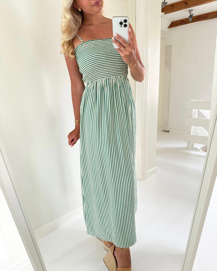 Only kjole bari strap smock cadmium green