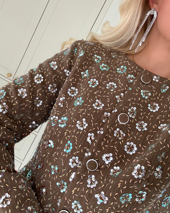 Y.A.S blazer soller ls taupe gray