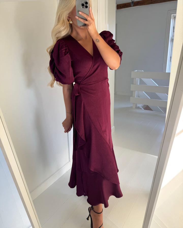 A-View kjole sinda bordeaux