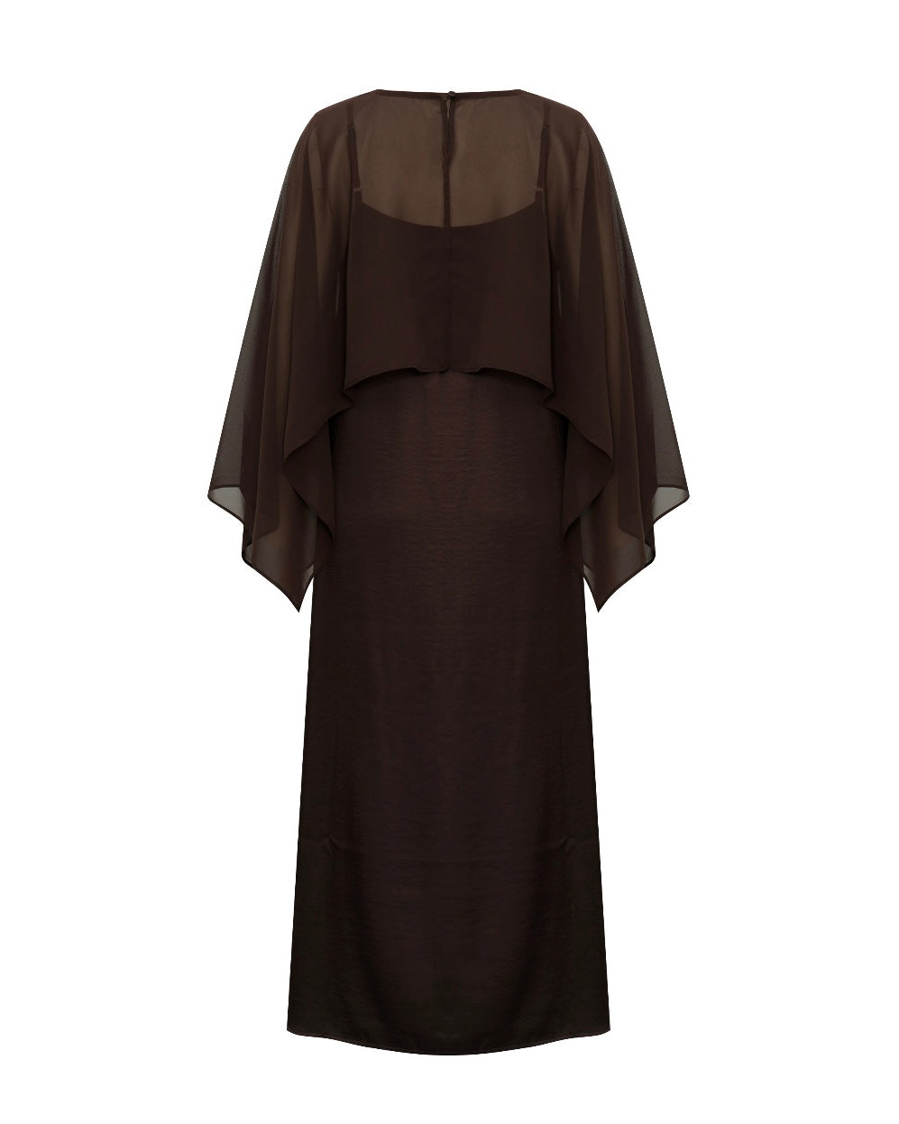 A-View kjole flow dark brown