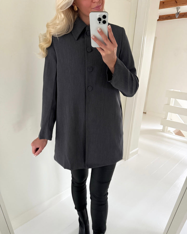 Sister's Point jakke gita dark grey melange