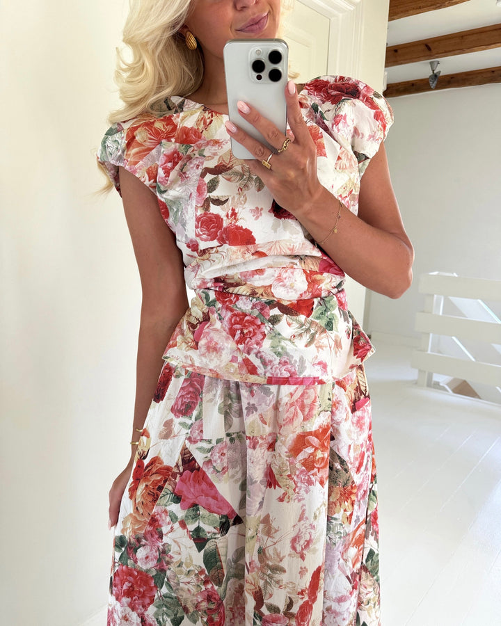 Y.A.S top rosalla sl pristine/rosalla print