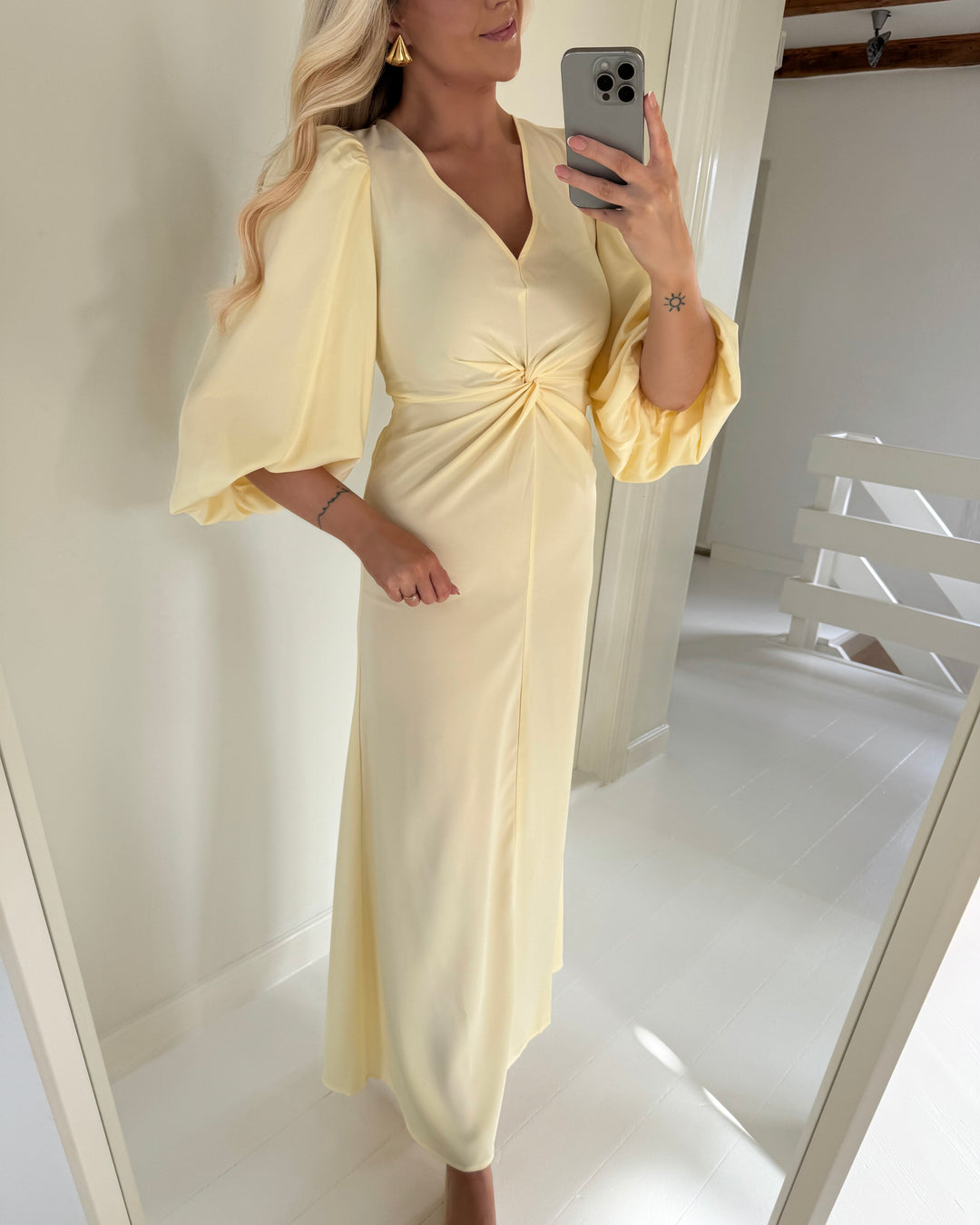 Y.A.S kjole thea 3/4 long anise flower