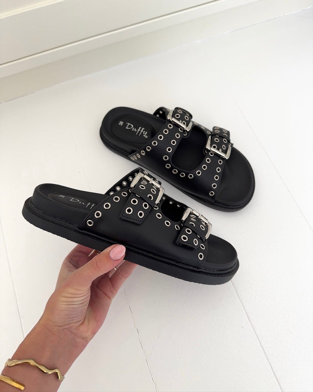 Duffy sandal 97-20997 black