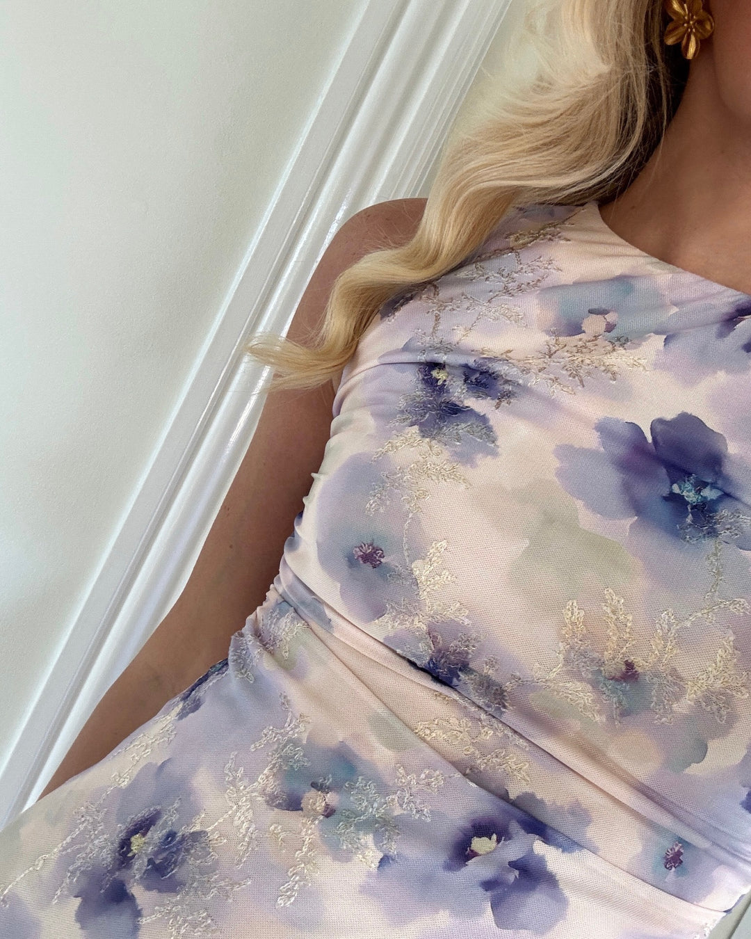 A-View kjole belena purple/yellow