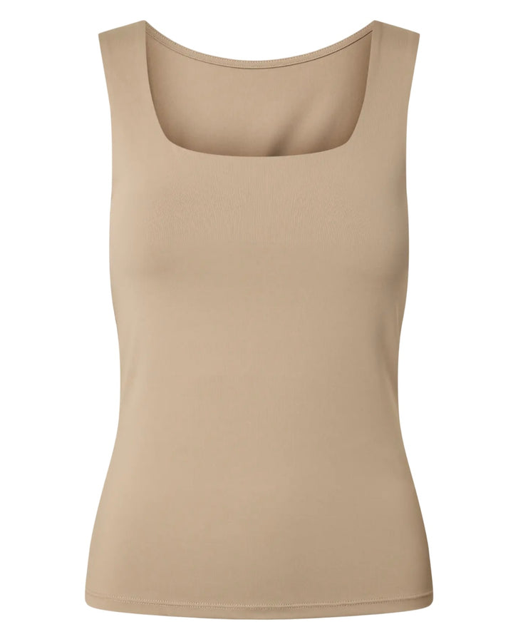 Pieces top lula reversible greige