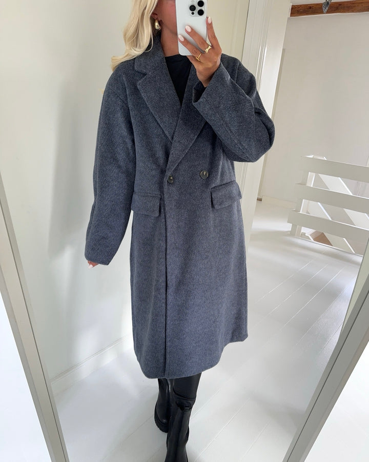 Vero Moda frakke lelea long navy blazer