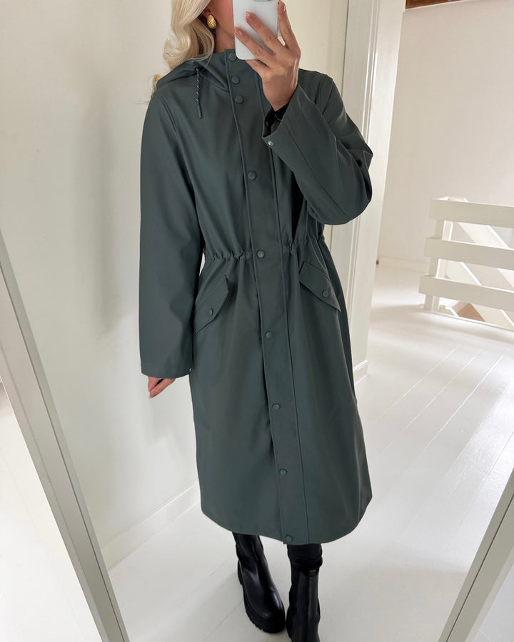 Vero Moda frakke malou long balsam green