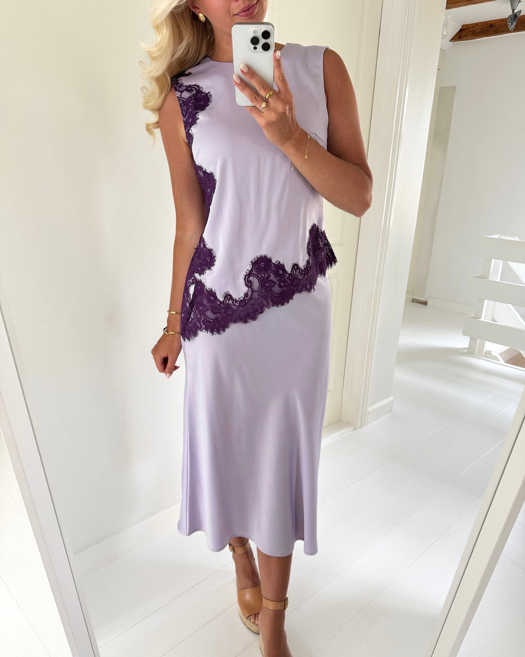 Y.A.S nederdel pella hw midi orchid petal