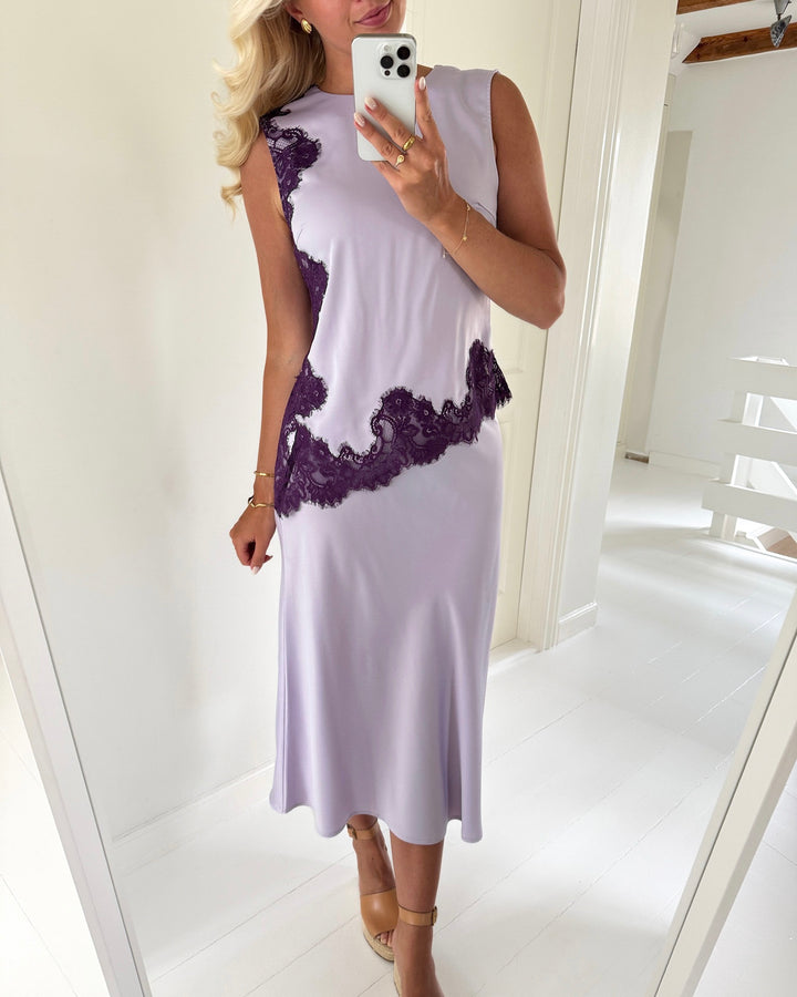 Y.A.S nederdel pella hw midi orchid petal