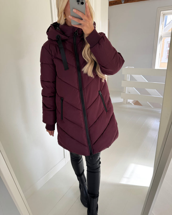 JDY jakke skylar life hood otw fig/black