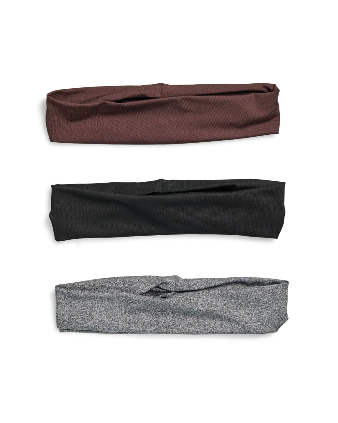 Pieces hårbånd anne 3-pack black/brown/dark