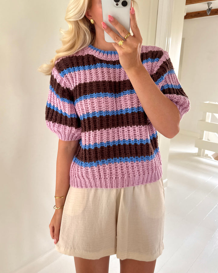 Sister's Point striktrøje krissy-pu rose combo