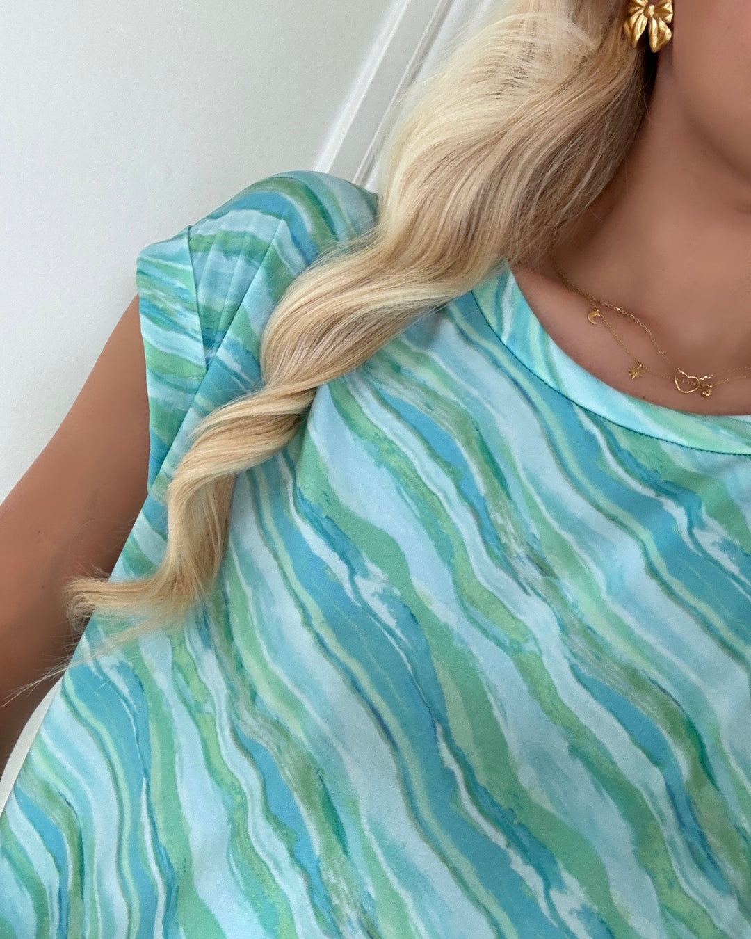 Sister’s Point top low-368 light green/light blue