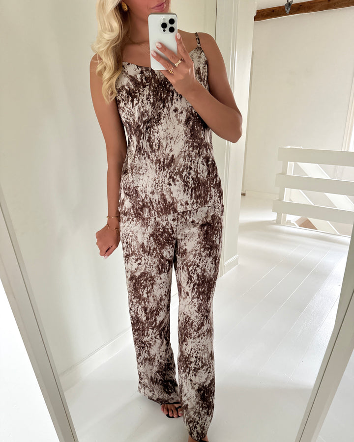 Love&Divine top love1163-3 brown graphic