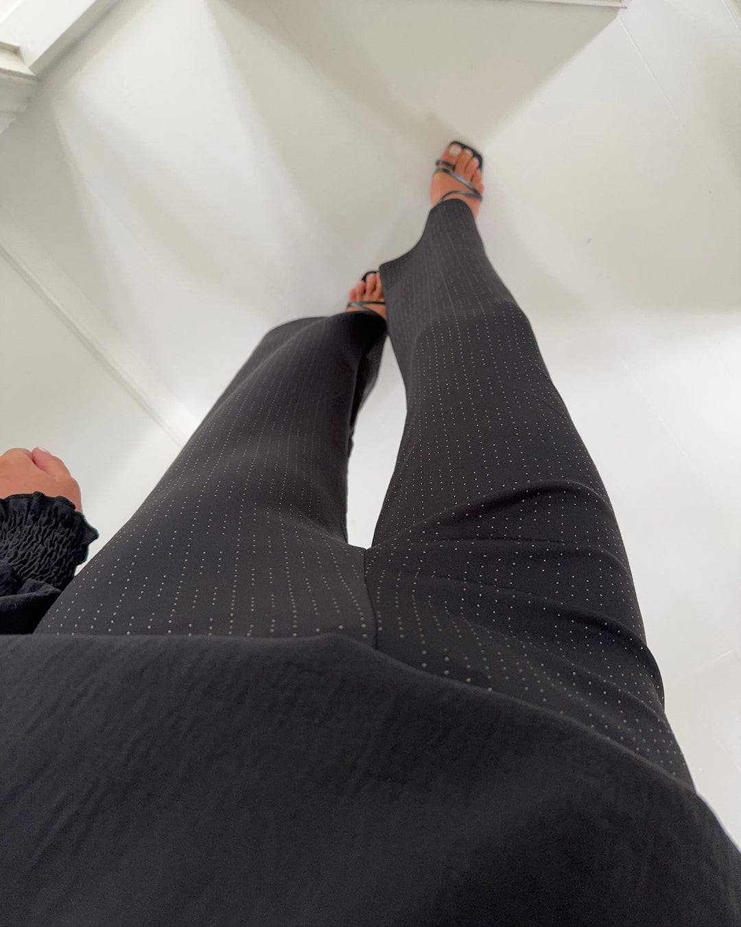 Sister's Point bukser glut-pa12 black/gold