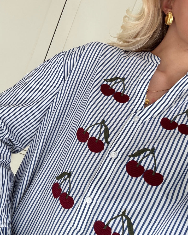 A-View kjole alize blue/white stribe