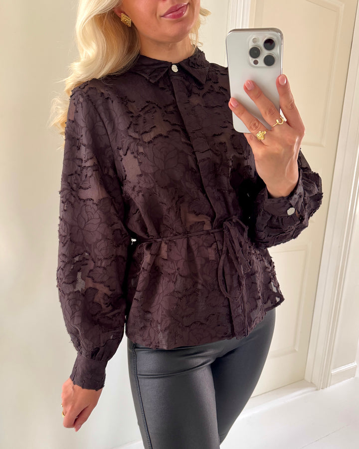 Vero Moda skjorte joy ls chocolate torte