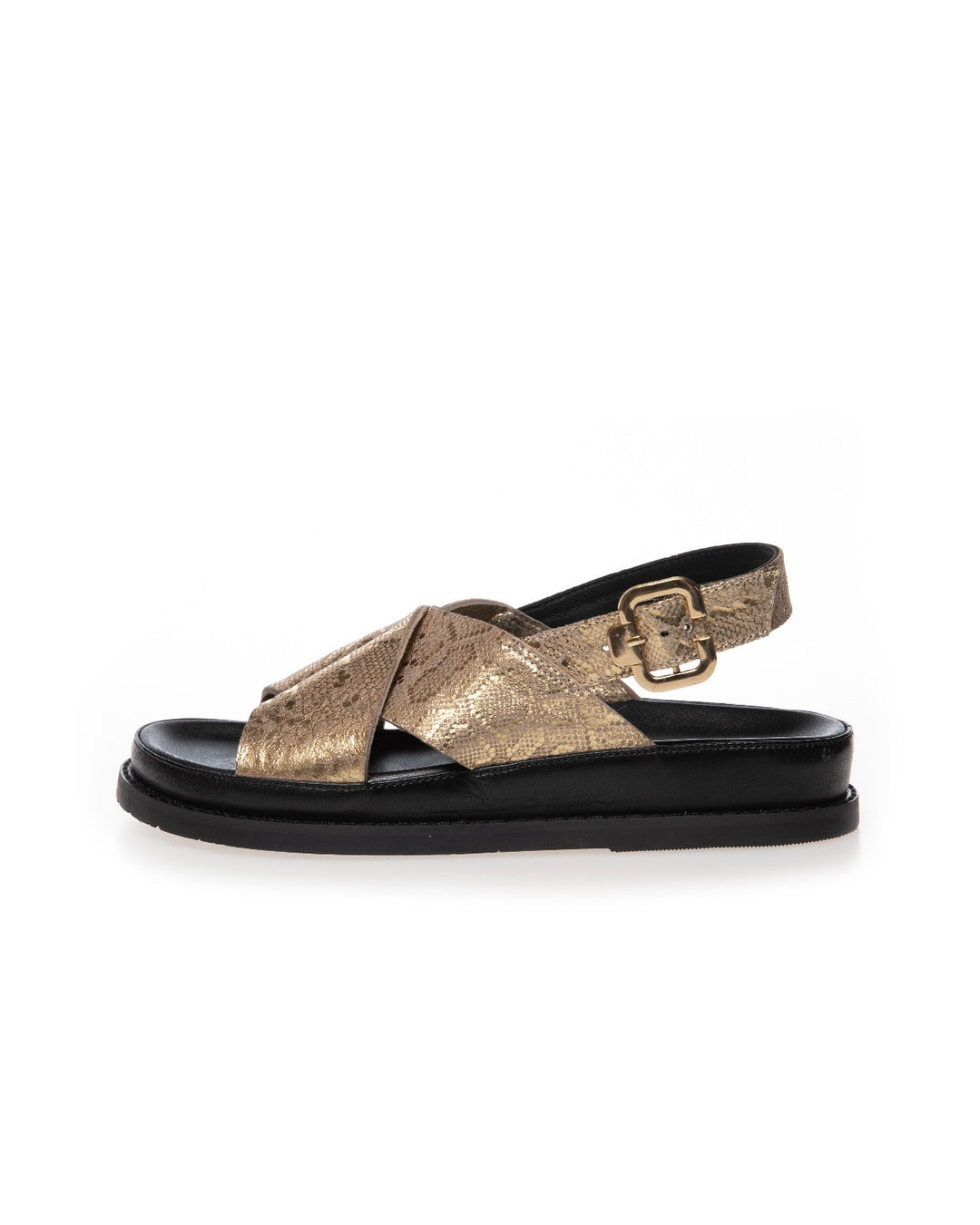 Copenhagen Shoes sandaler new stronger suede gold print