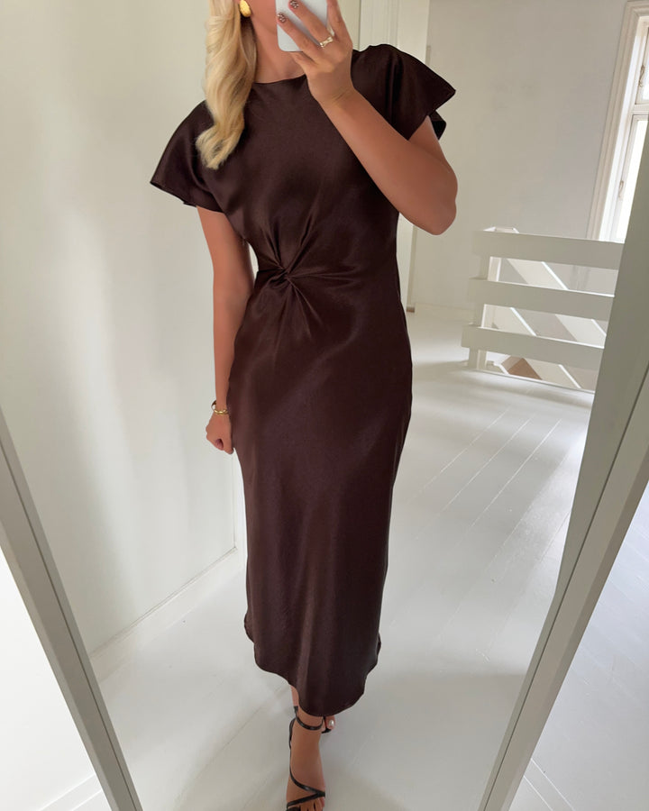 Sister's Point kjole gista-dr3 brown - FORUDBESTILLING LEV. UGE 45