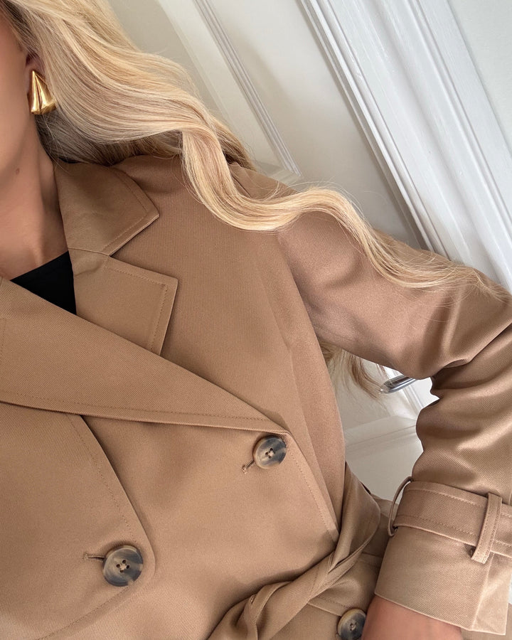Vero Moda trenchcoat celeste tigers eye