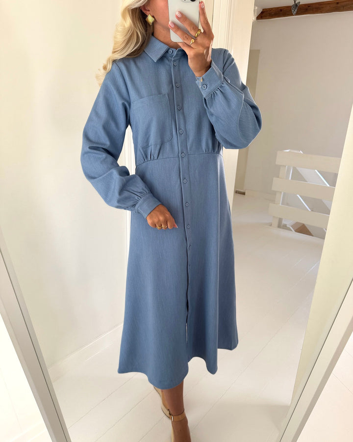 Love&Divine kjole love1420-3 l.b denim