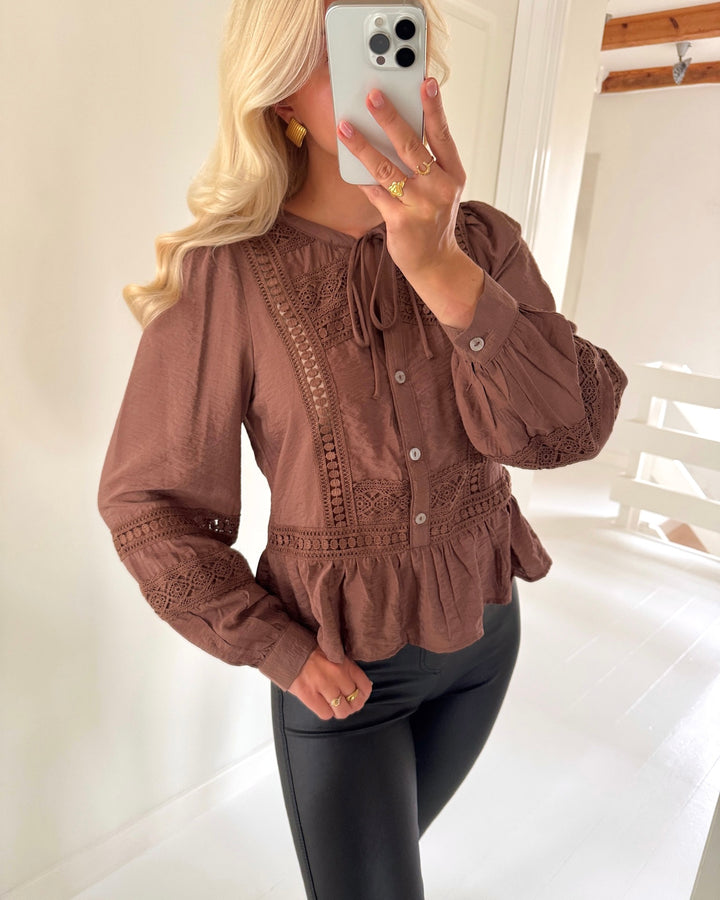 Vero Moda top jules cocoa brown