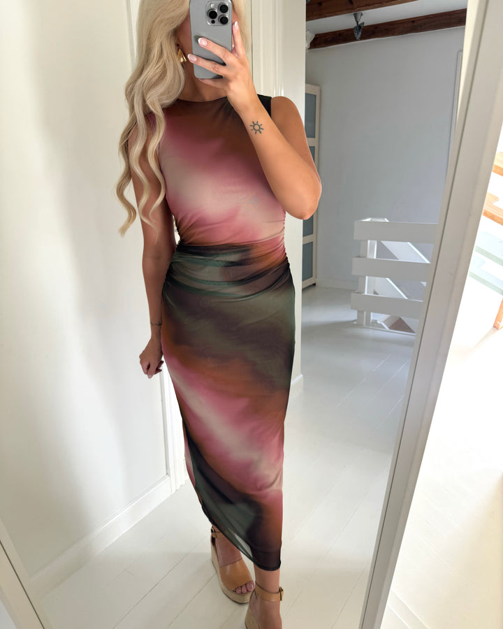 Sister’s Point kjole esme-dr12 rose/khaki - FORUDBESTILLING LEV. UGE 35