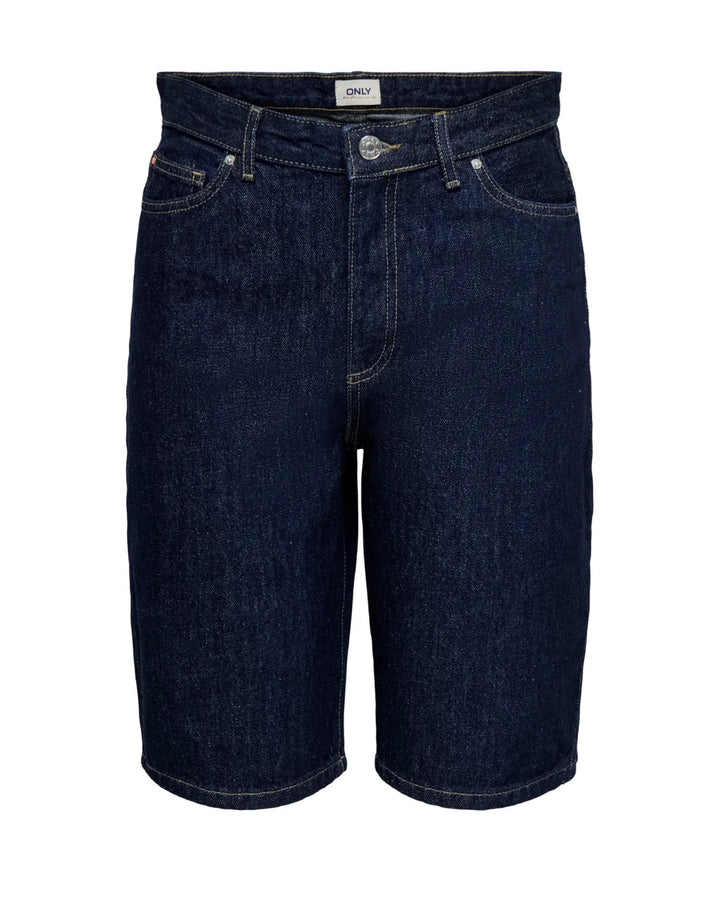 Only shorts sonny hw wide denim dark blue denim rinse