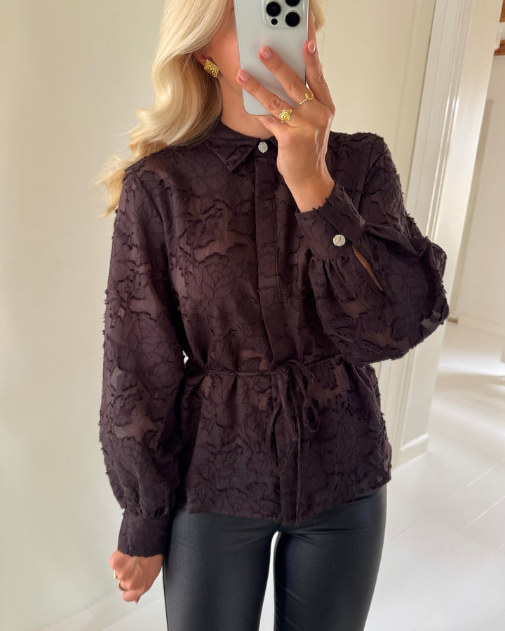 Vero Moda skjorte joy ls chocolate torte