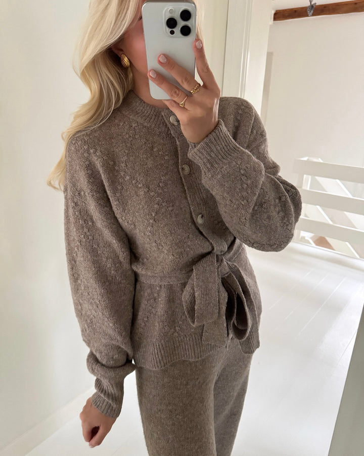 Y.A.S cardigan alto ls knit fungi