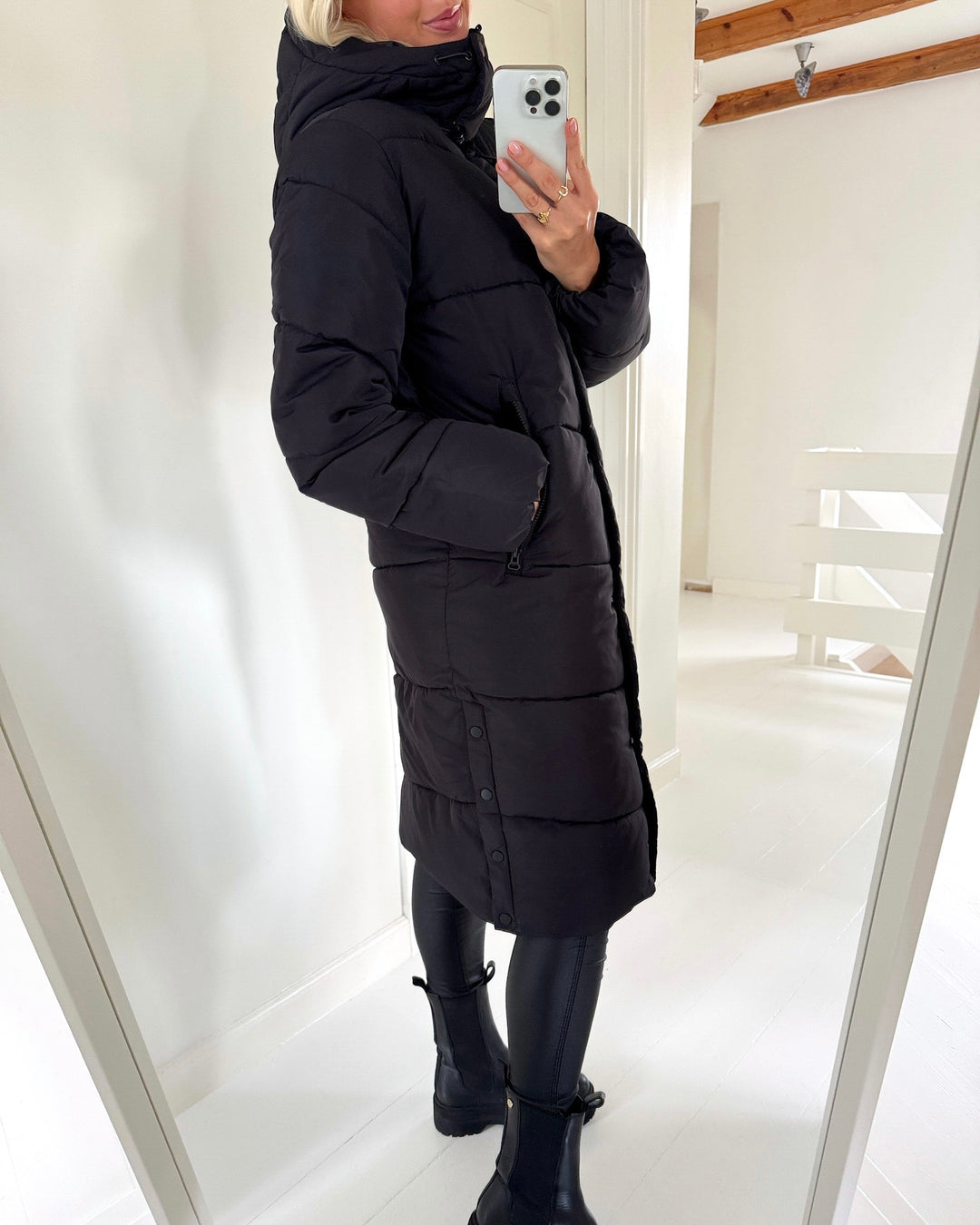 Only vinterjakke maggi long puffer black