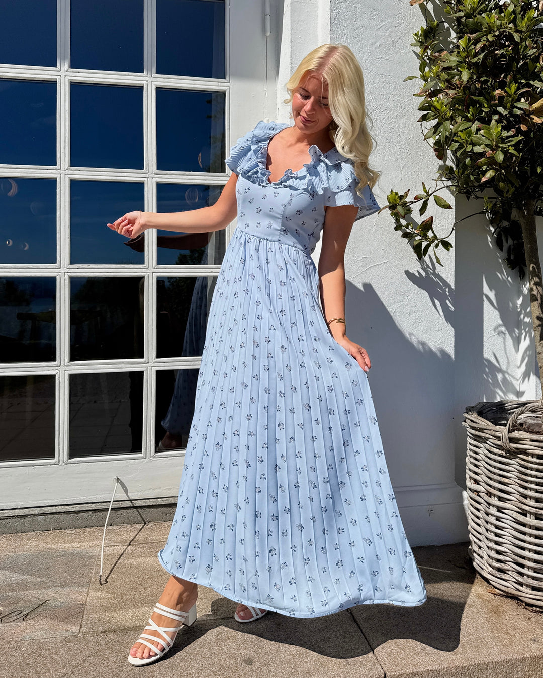 Y.A.S kjole svea ss ankle skyway svea print