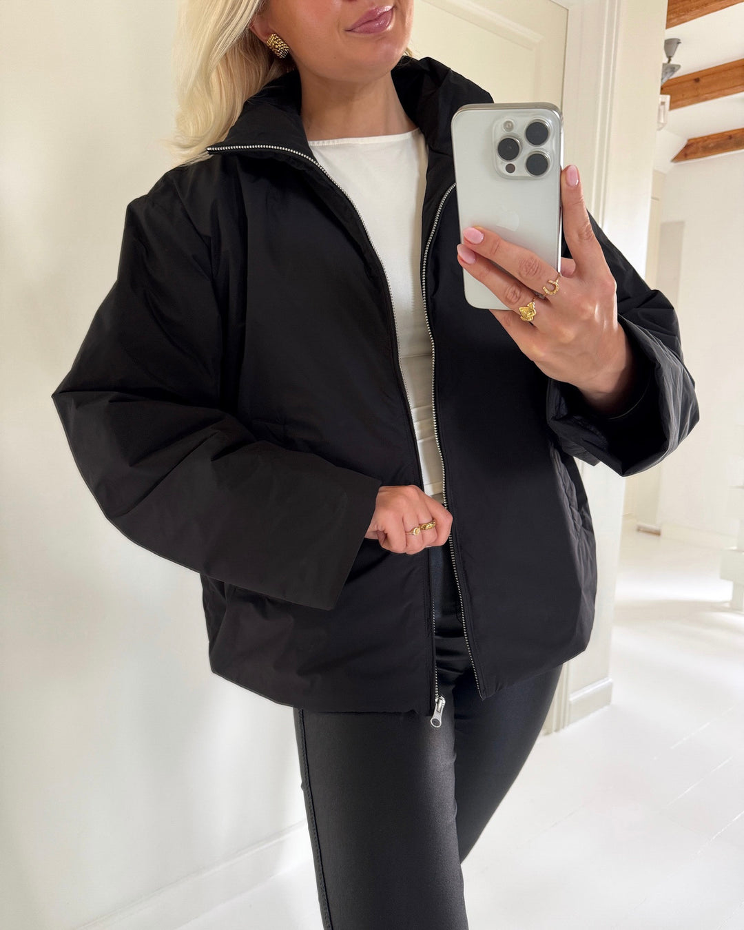 Pieces jakke sif black