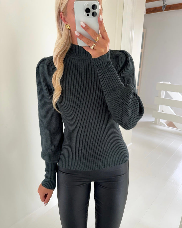 Only striktrøje katia ls highneck knit june bug