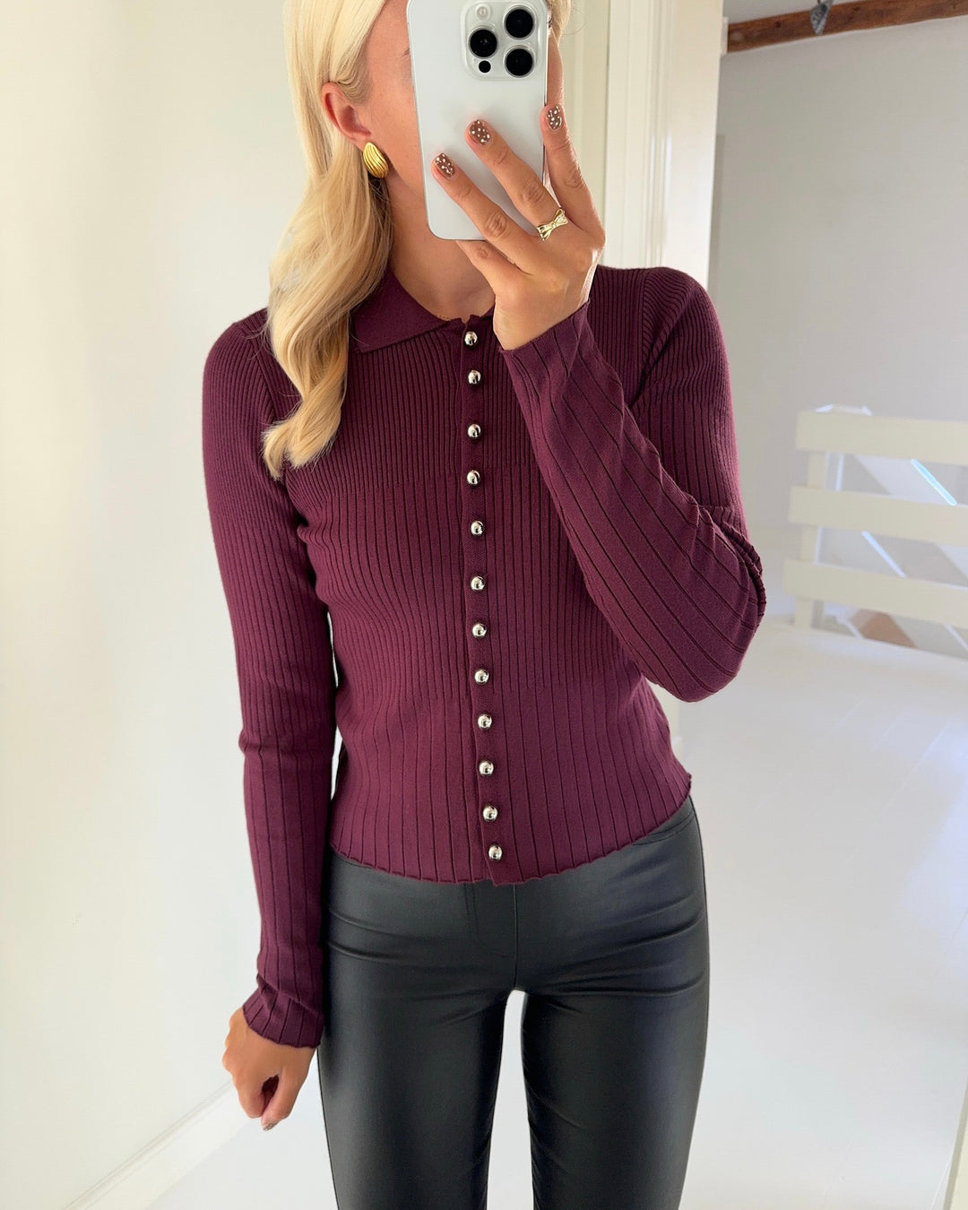 Vero Moda bluse siri ls winetasting