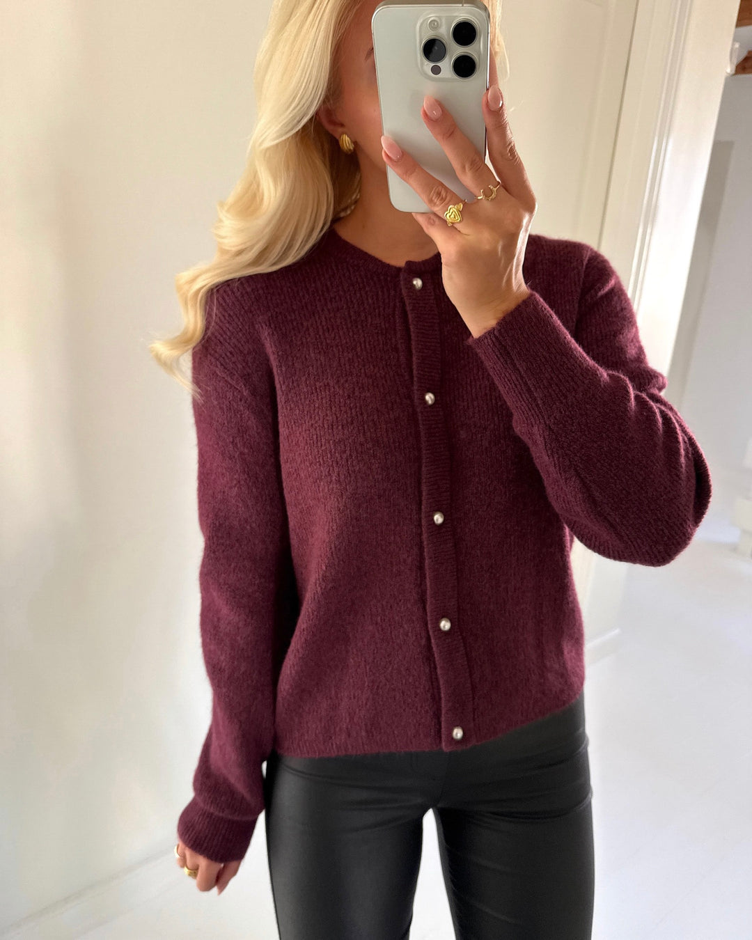 JDY cardigan lumi ls button fig/melange