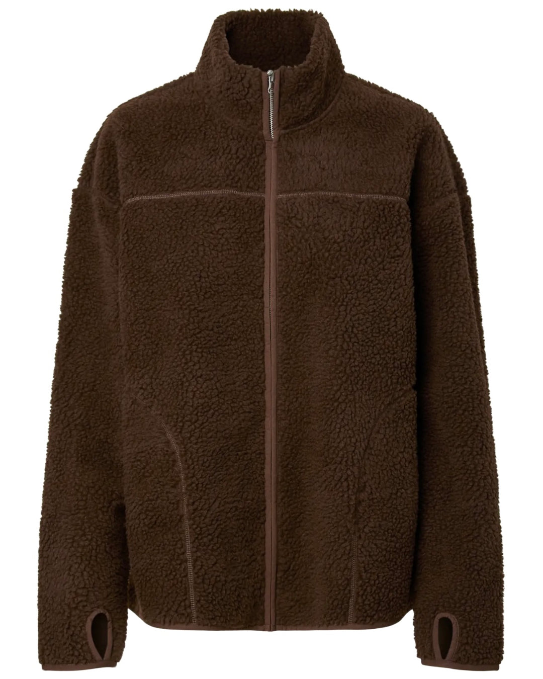 Pieces jakke sadia ls teddy hot fudge