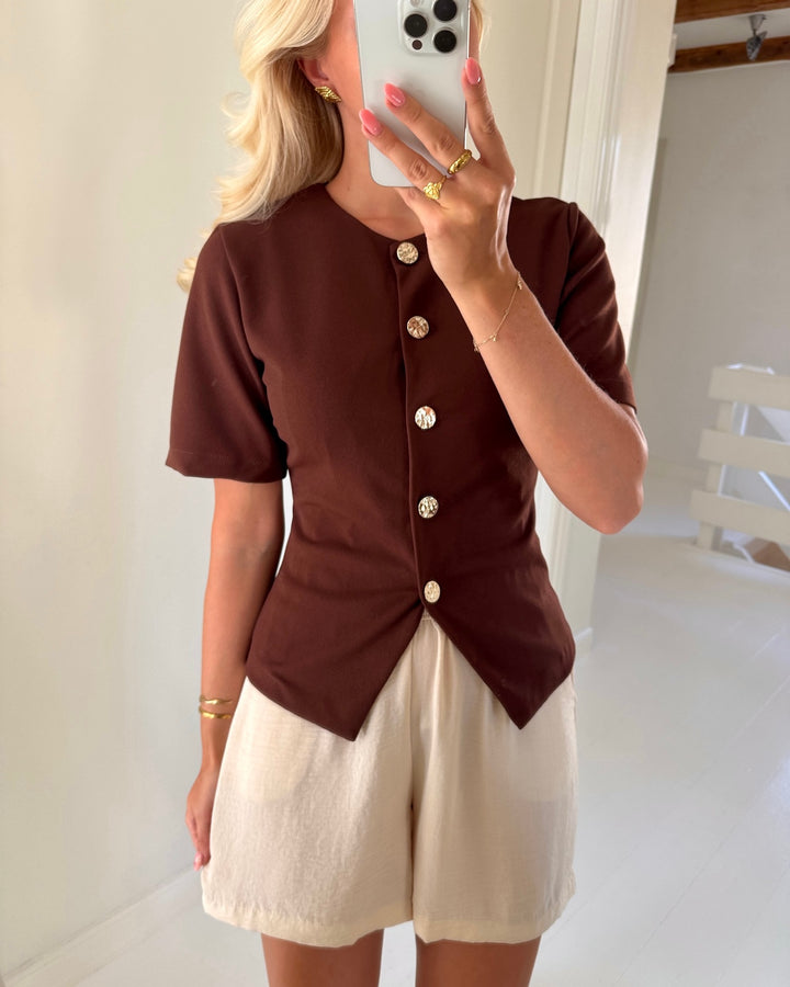 Sister's Point top gova-top brown