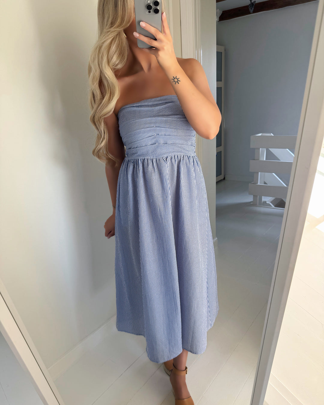 A-View kjole cecilie stripe blue/white - FORUDBESTILLING LEV. UGE 21