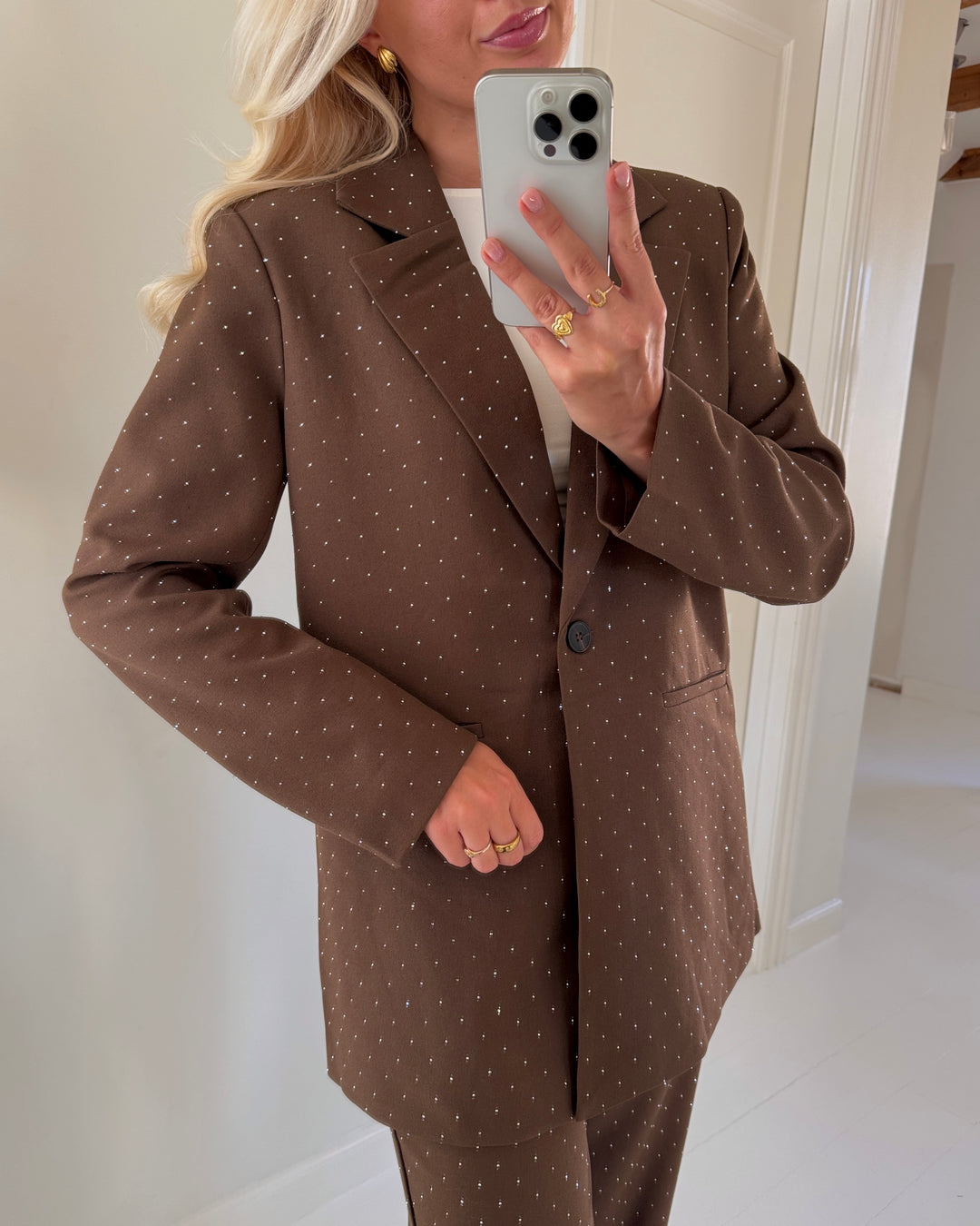 Love&Divine blazer love1021-6 brown rhinestone