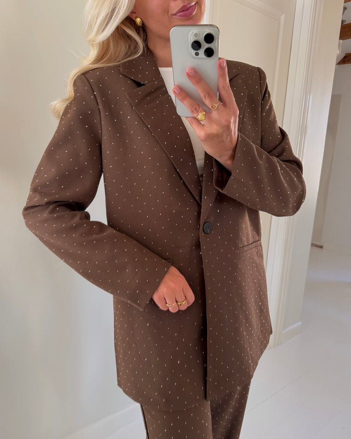 Love&Divine blazer love1021-6 brown rhinestone