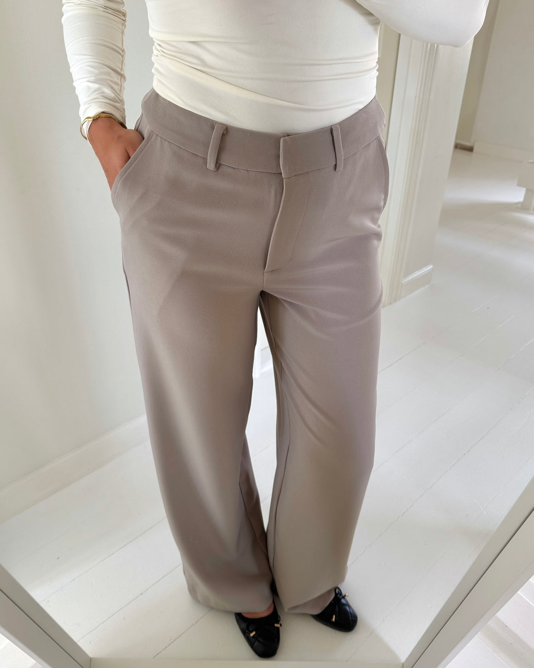 Vero Moda bukser lizzo hw wide moon rock