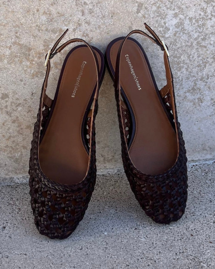 Copenhagen Shoes ballerina as the sea brown - FORUDBESTILLING LEV. MIDT JUNI