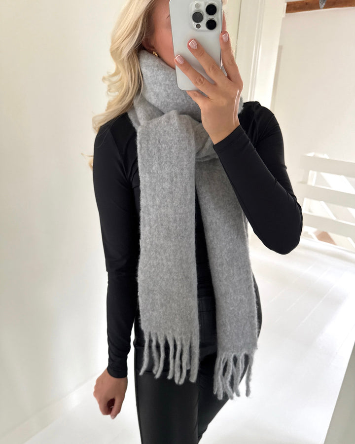 Sister's Point halstørklæde scarf-493 l. grey mel