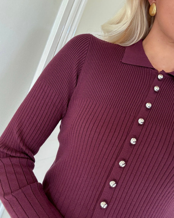 Vero Moda bluse siri ls winetasting